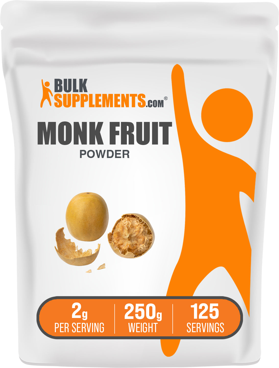 BulkSupplements.com Monk Fruit Powder 250g bag image