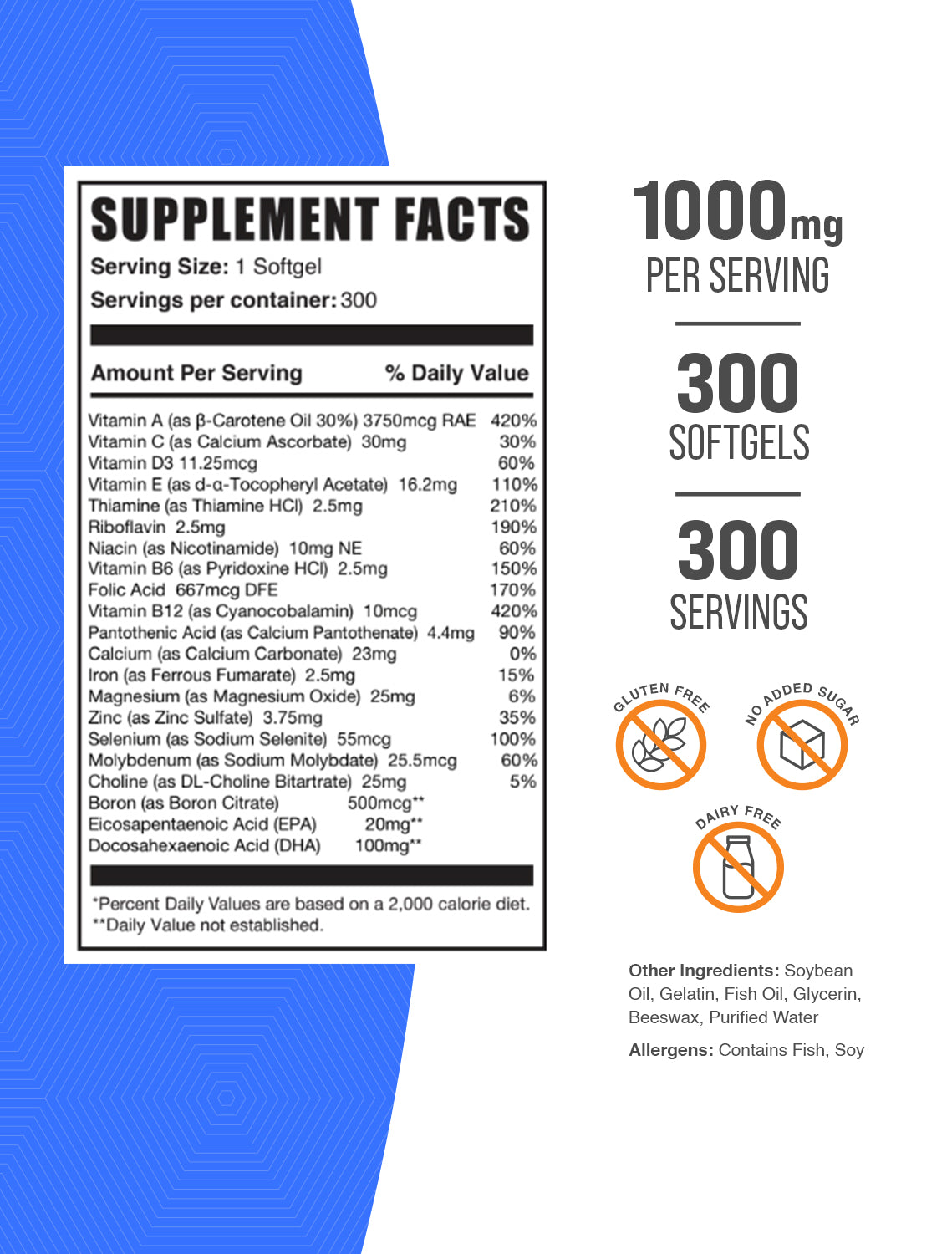 Multivitamin (Softgels) (1000 mg)