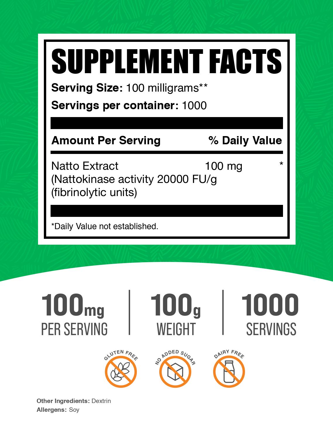 Nattokinase Label 100g