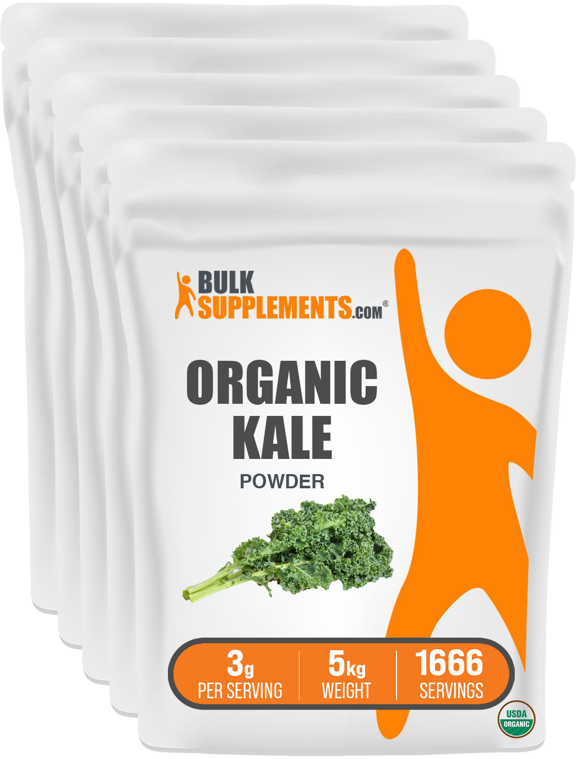 BulkSupplements.com Organic Kale Powder 5kg bag images