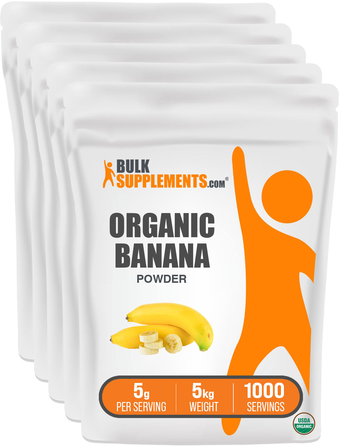 BulkSupplements.com Organic Banana Powder 5kg bag image