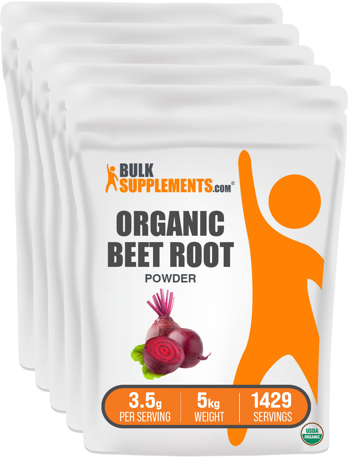 BulkSupplements.com Organic Beet Root Powder 5kg bag image