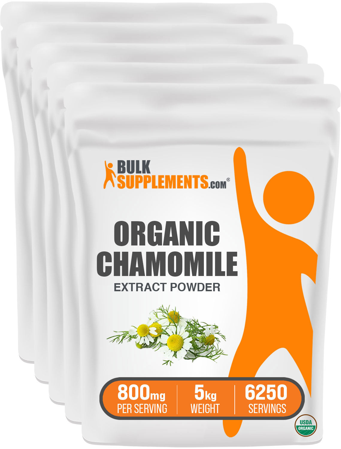 BulkSupplements.com Organic Chamomile Extract Powder 5kg bag image