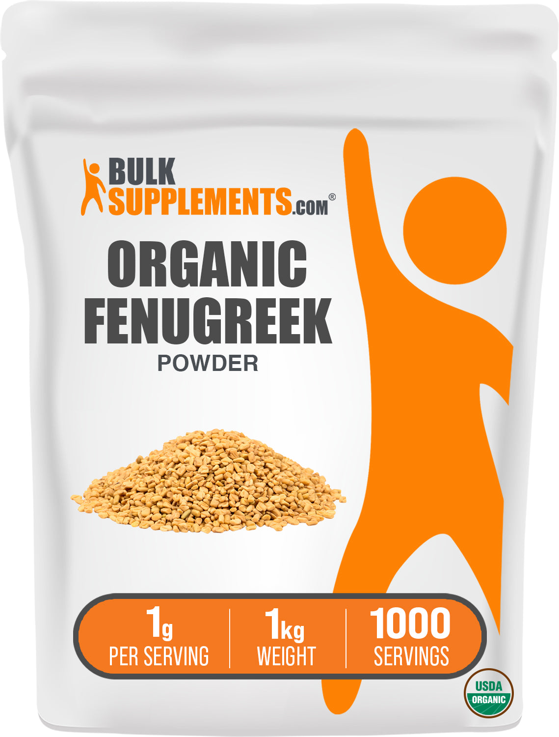 BulkSupplements.com Organic Fenugreek Powder 1kg