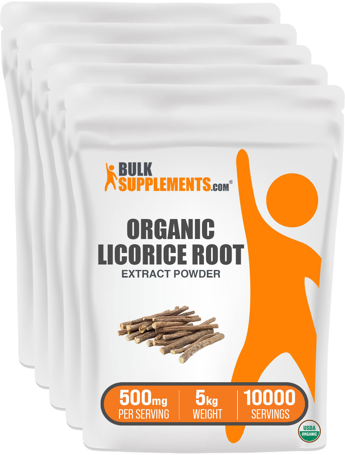 BulkSupplements.com Organic Licorice Root Extract Powder 5kg bag image