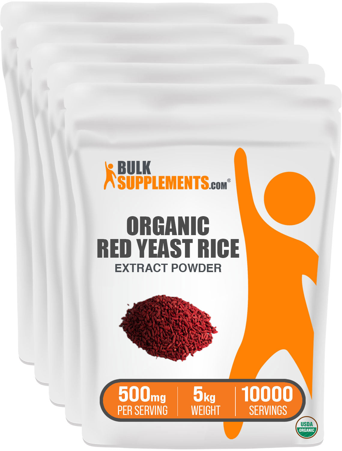 BulkSupplements.com Organic Red Yeast Rice Extract Powder 5kg bag image