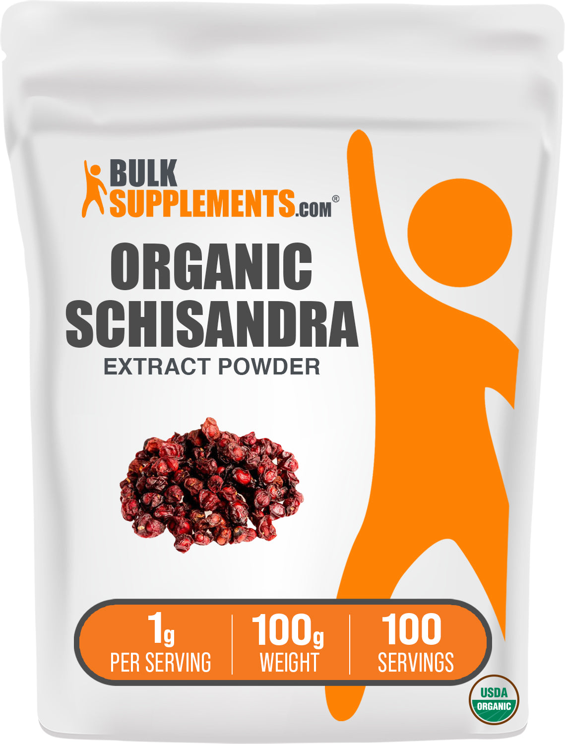 Organic Schisandra Extract Powder 1-0g bag image