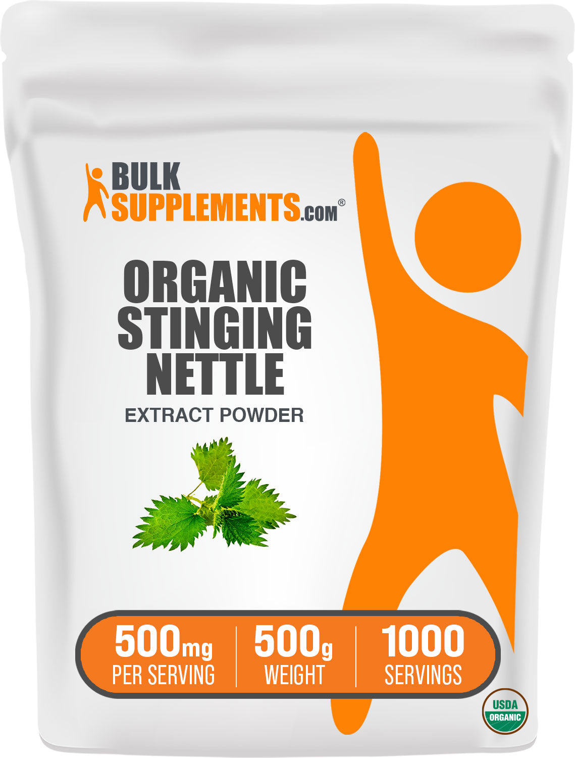 Organic Stinging Nettle Extract Powder 500g bag image
