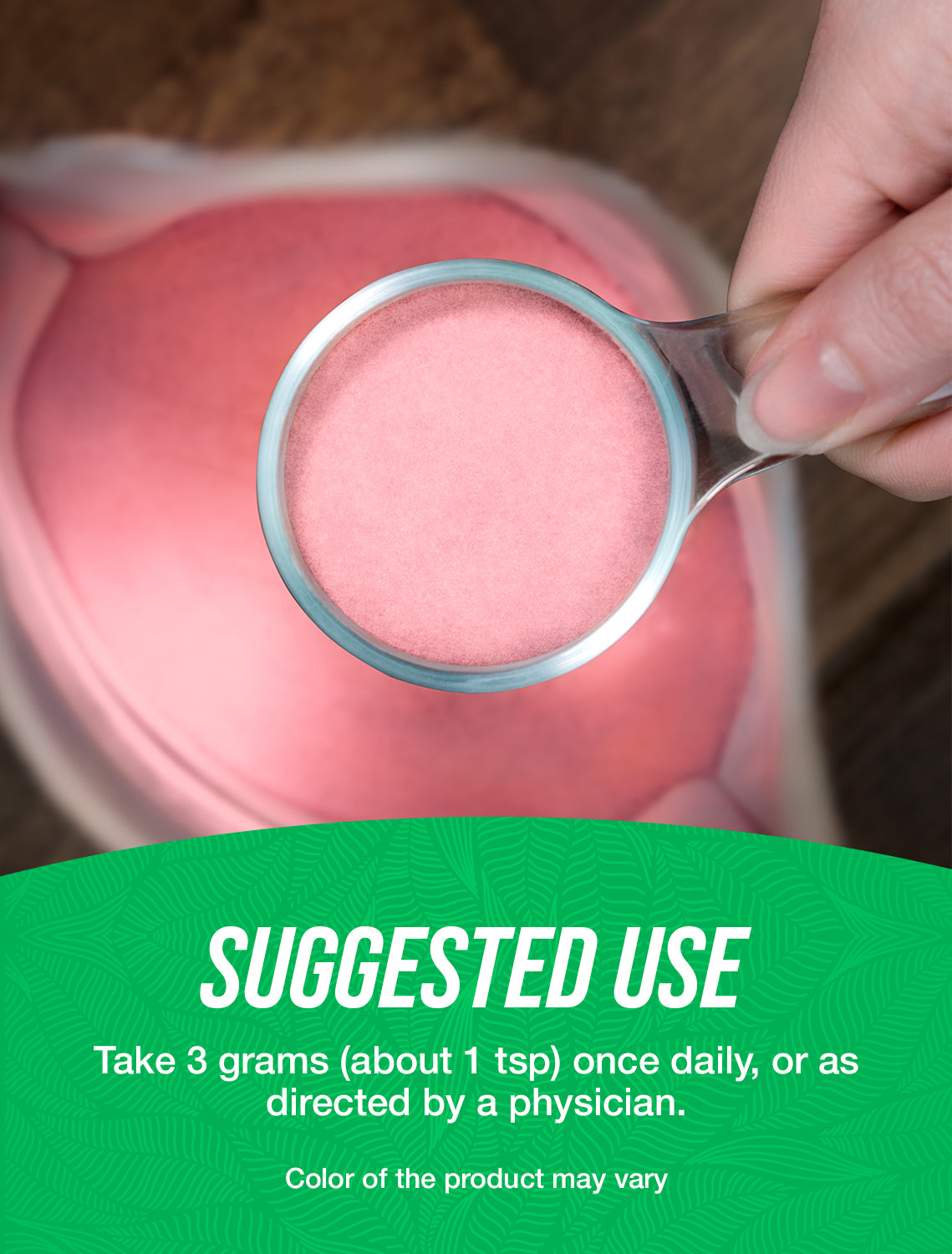 Organic strawberry powder suggested use image