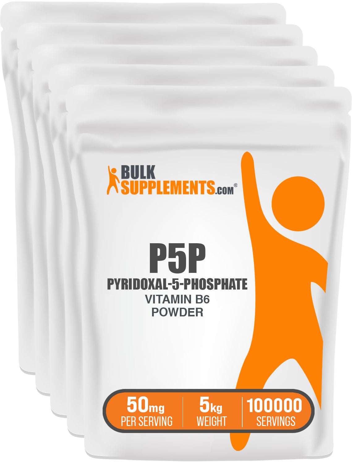 BulkSupplements.com Pyridoxal-5-Phosphate (P5P) Powder 5kg bag image