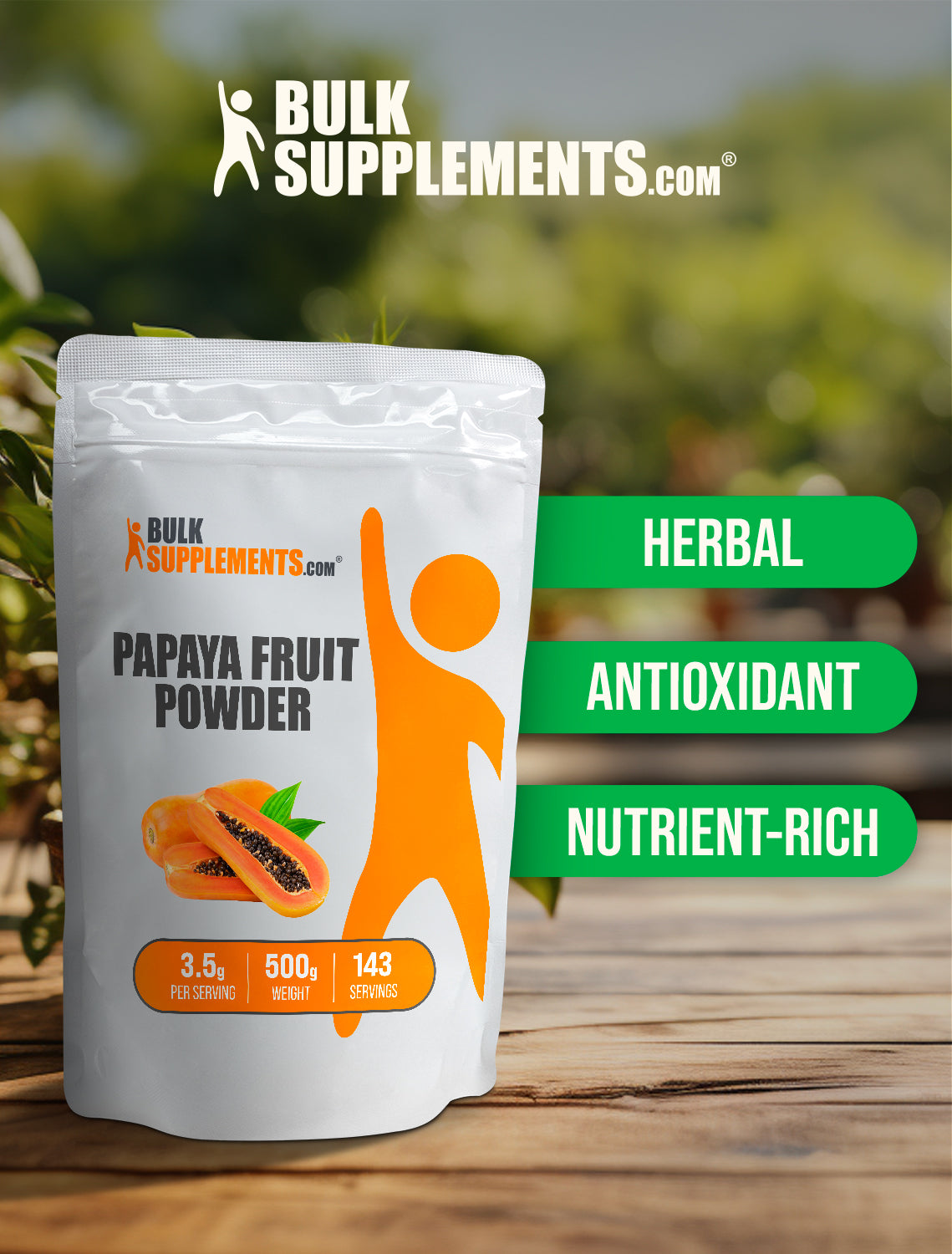 Papaya fruit powder keyword image 500g