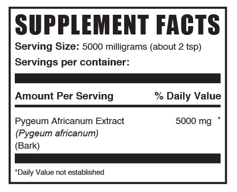 Pygeum Africanum Extract powder mini label