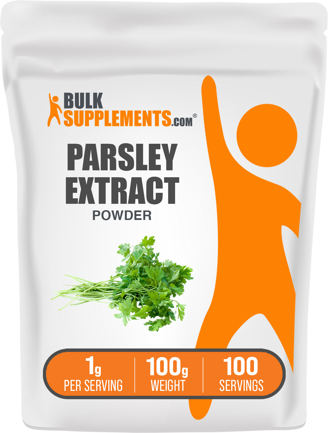 BulkSupplements.com Parsley Extract Powder 100g bag image