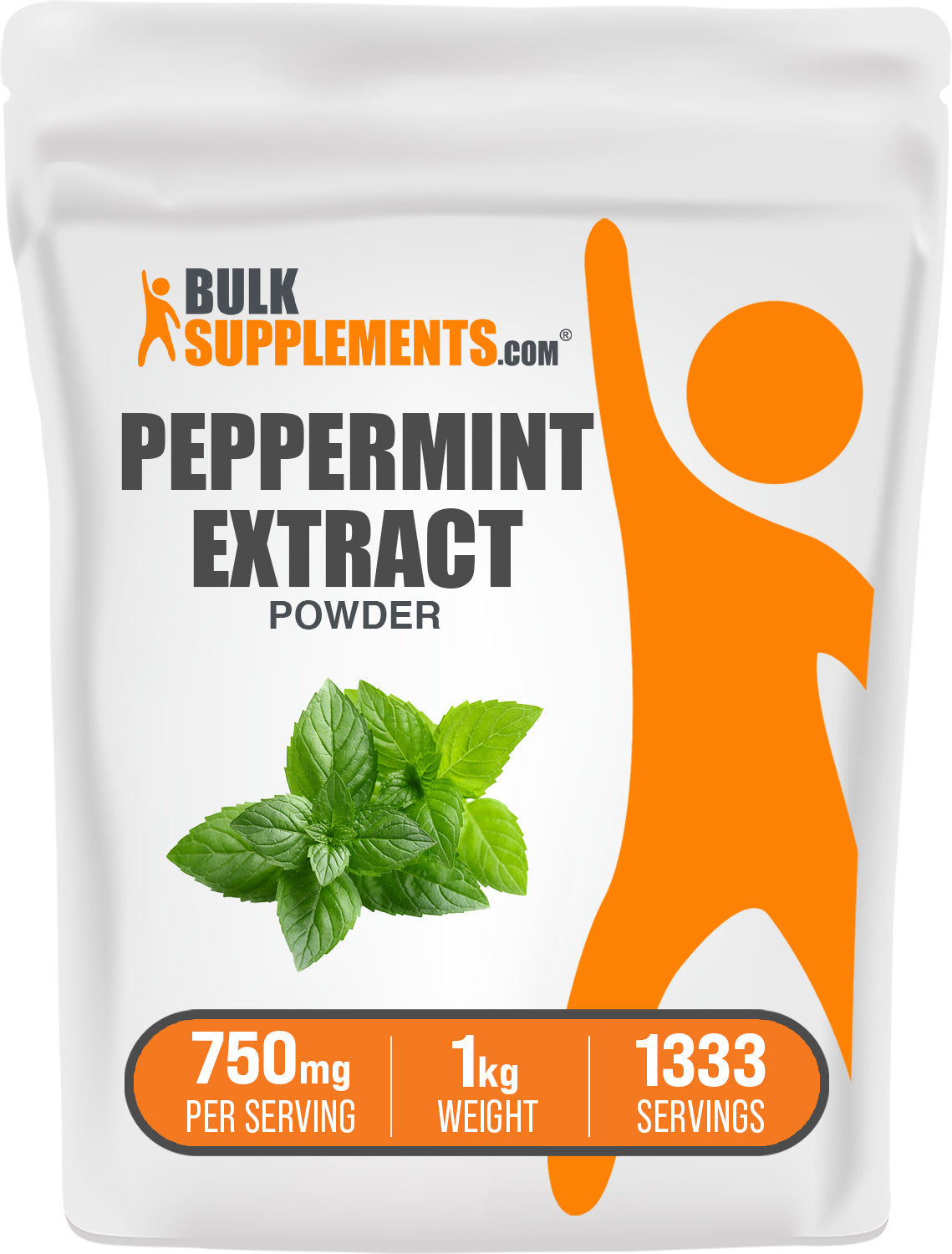 BulkSupplements.com Peppermint Extract Powder 1kg bag image