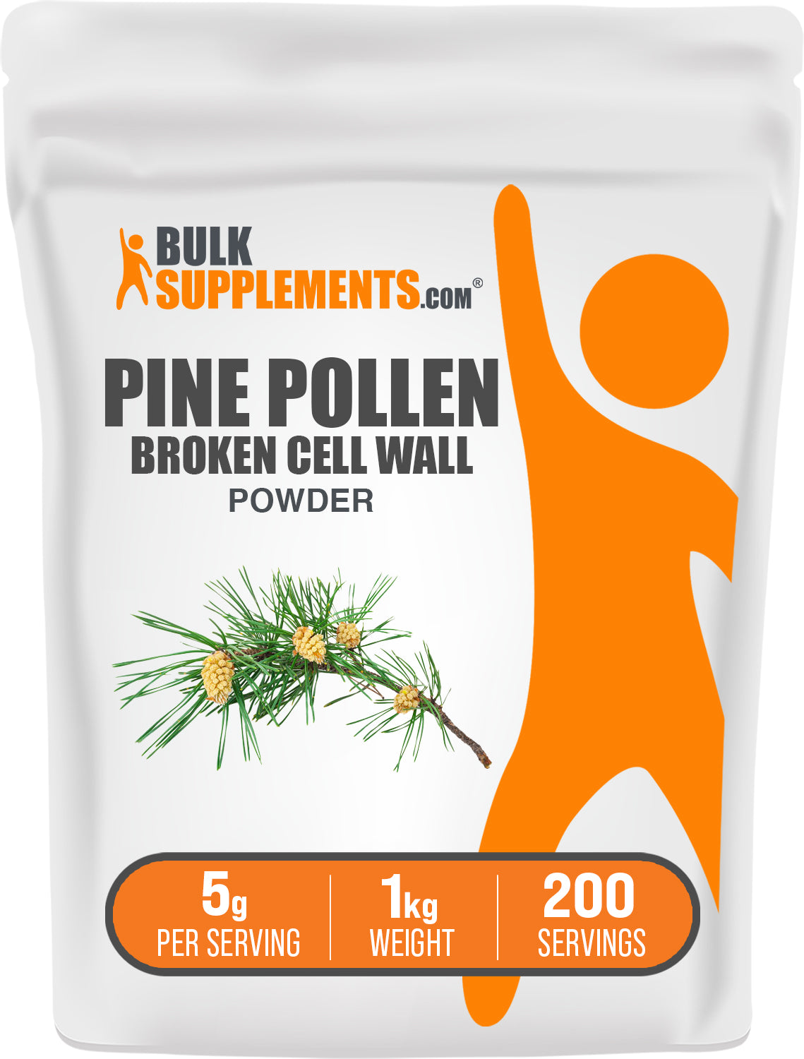 BulkSupplements.com Pine Pollen Powder 1kg bag image