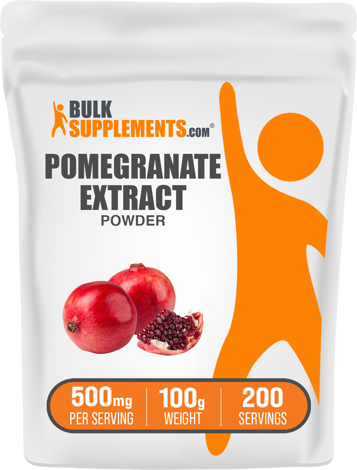 BulkSupplements.com Pomegranate Extract Powder 100g bag image