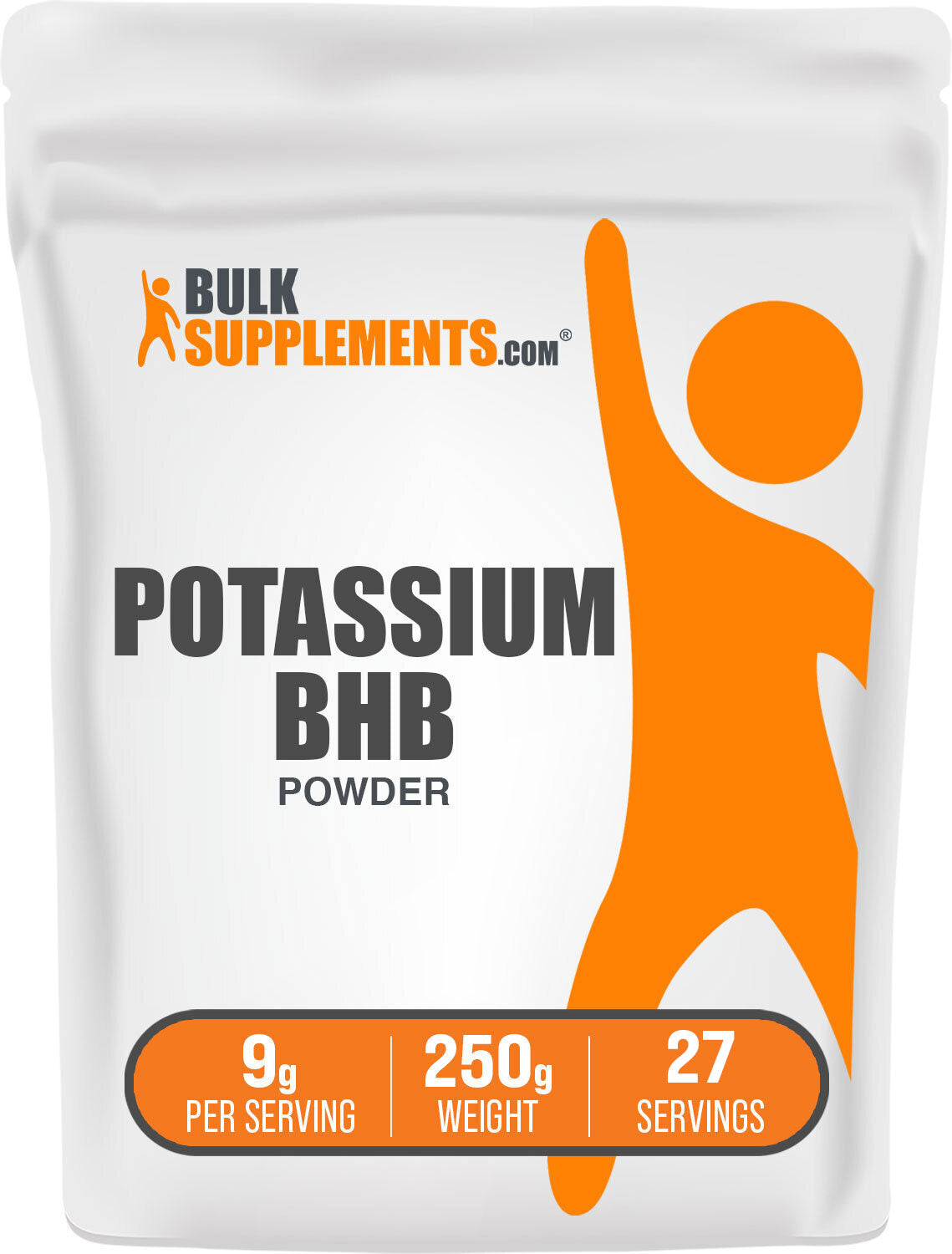 BulkSupplements.com Potassium BHB Powder 250g bag image