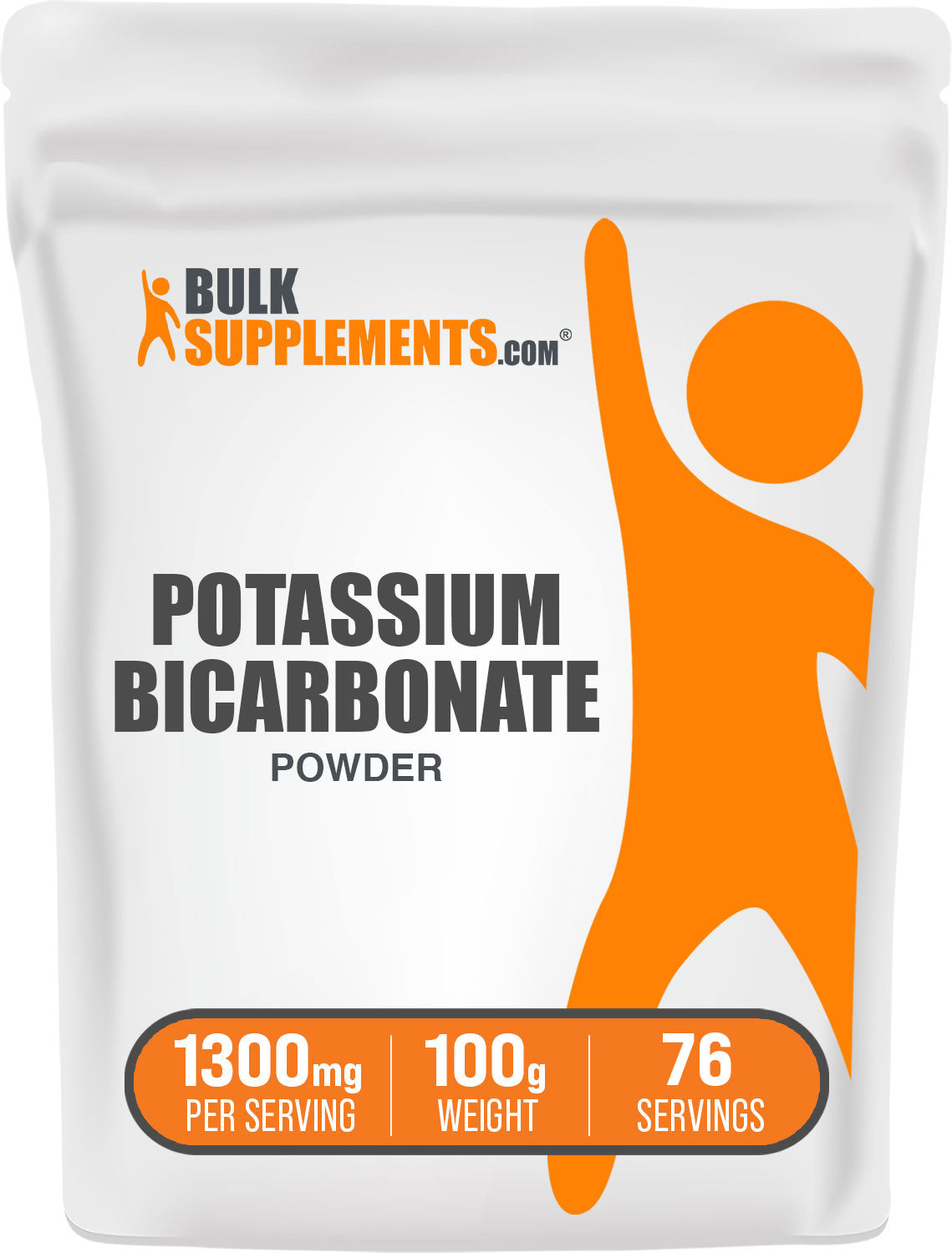 BulkSupplements.com Potassium Bicarbonate powder 100g bag image