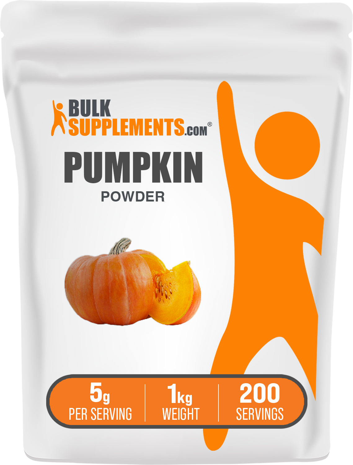 BulkSupplements.com Pumpkin Powder 1kg bag image