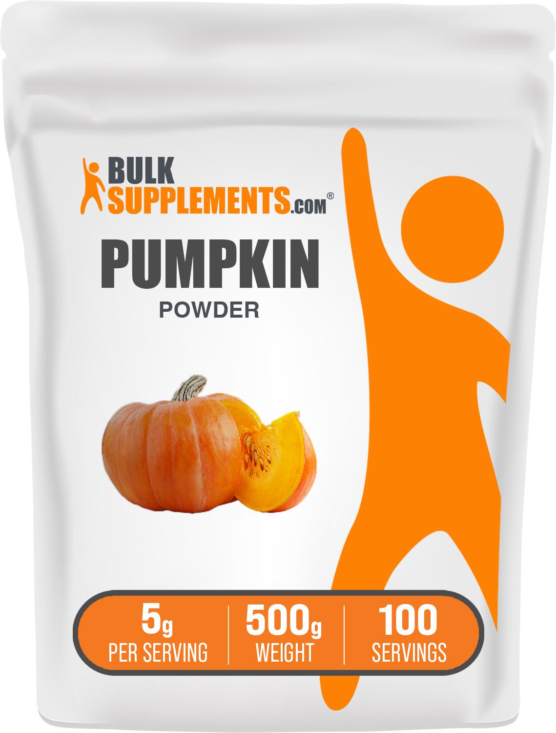 BulkSupplements.com Pumpkin Powder 500g bag image