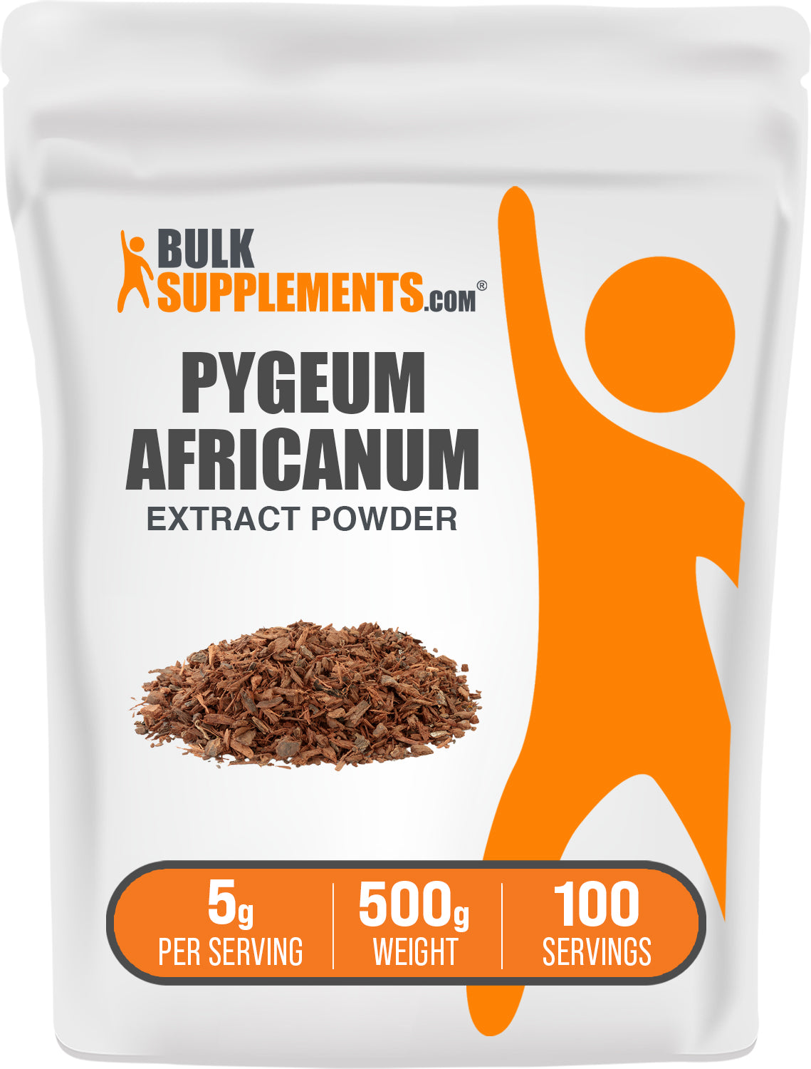 BulkSupplements.com Pygeum Africanum Extract Powder 500g bag image