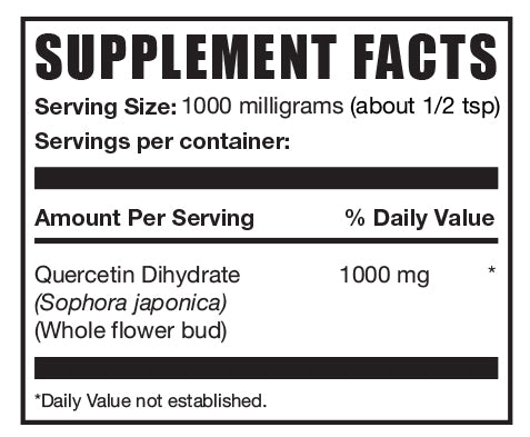 Quercetin Dihydrate Powder mini label