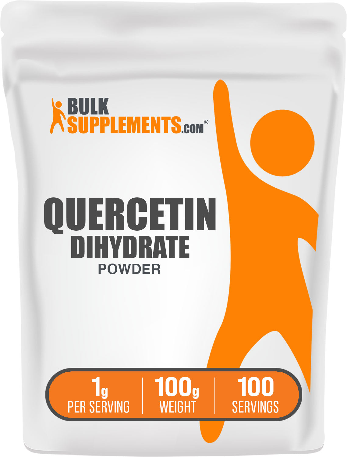 BulkSupplements.com Quercetin Dihydrate Powder 100g bag image