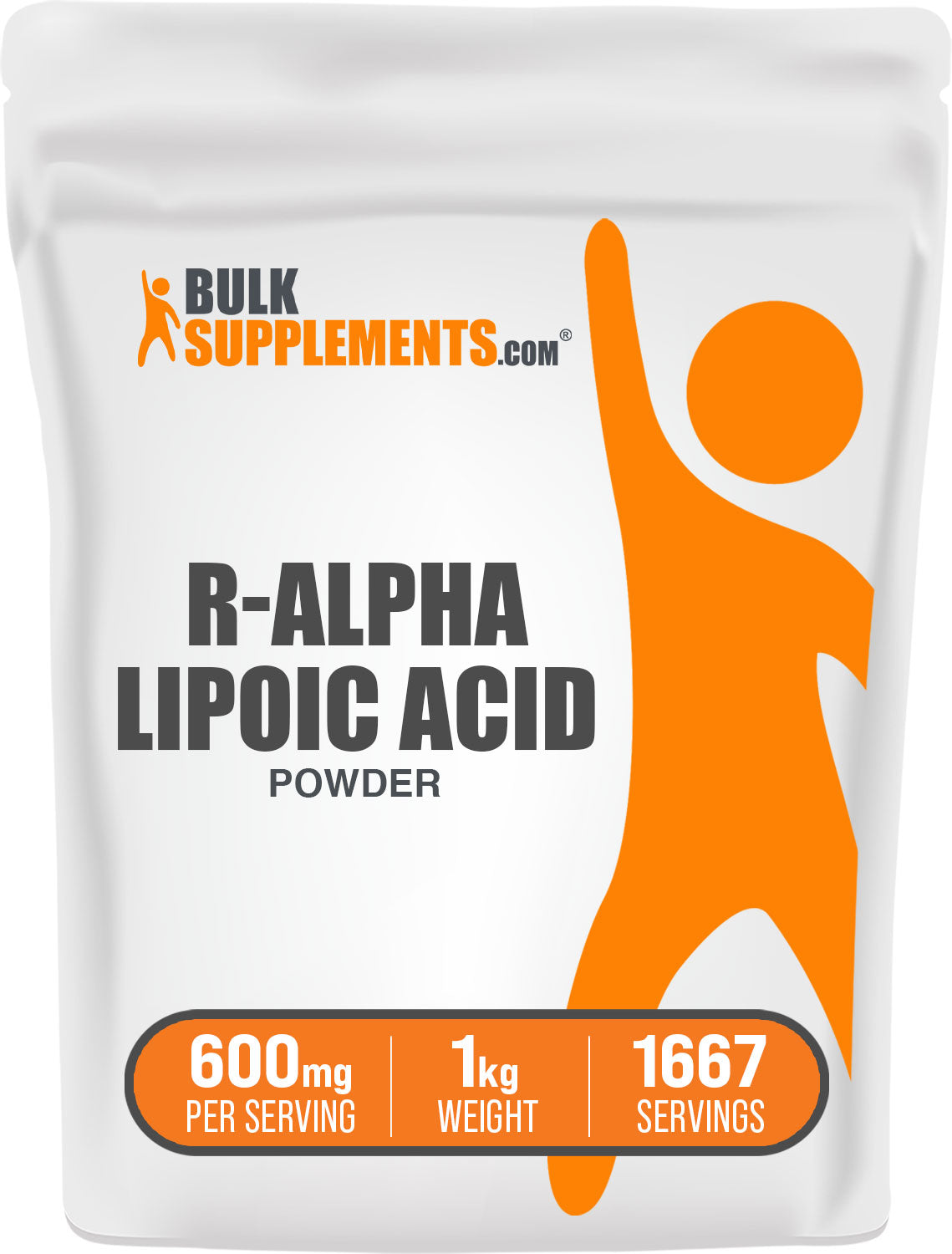 BulkSupplements.com R-Alpha Lipoic Acid Powder 1kg bag image