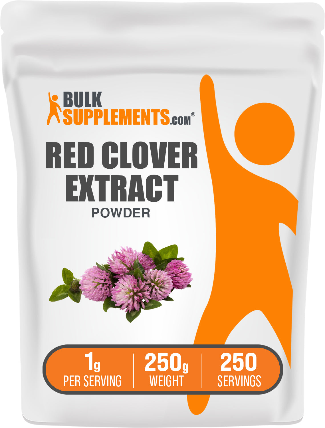 BulkSupplements.com Red Clover Extract Powder 250g bag image