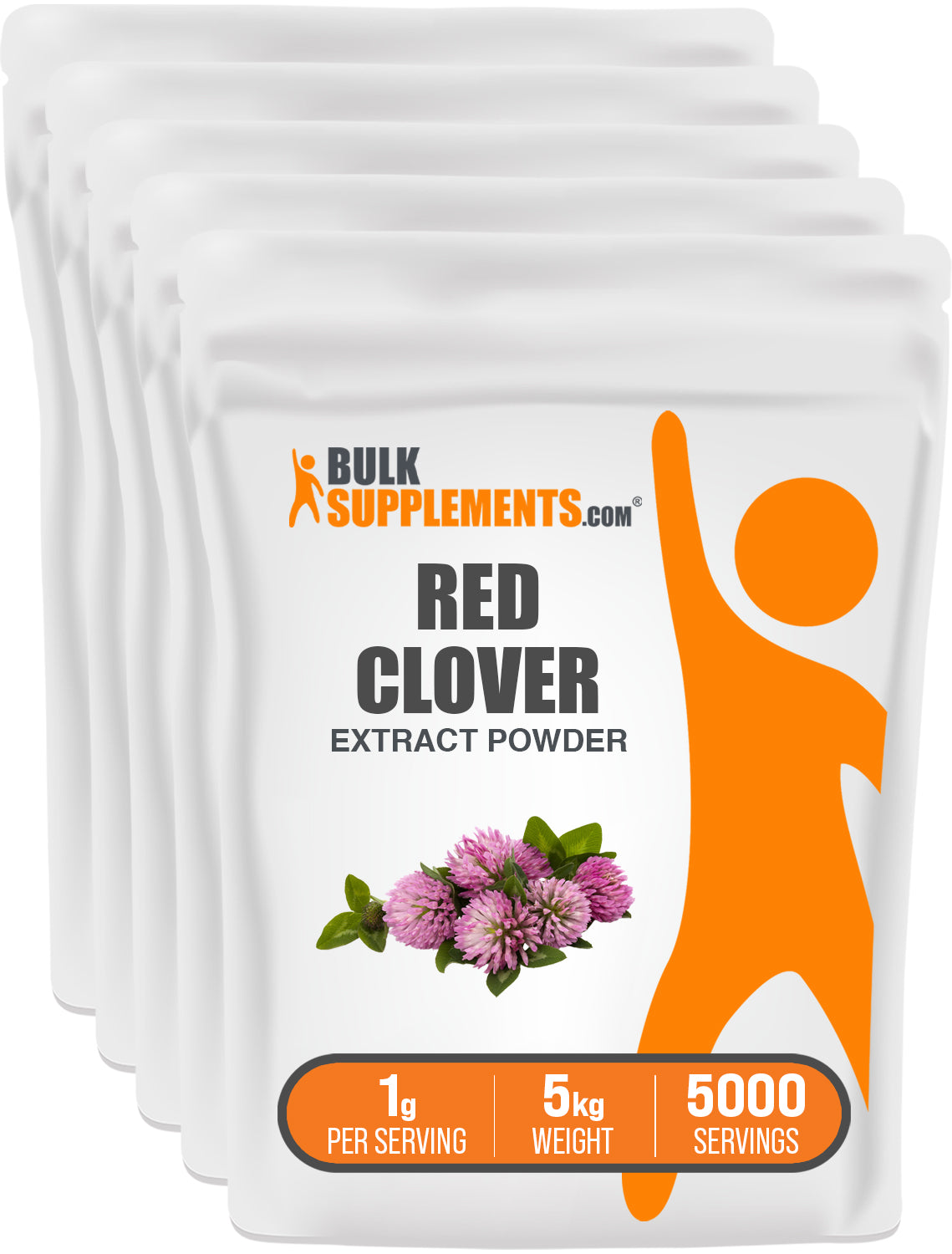 BulkSupplements.com Red Clover Extract Powder 5kg bag image