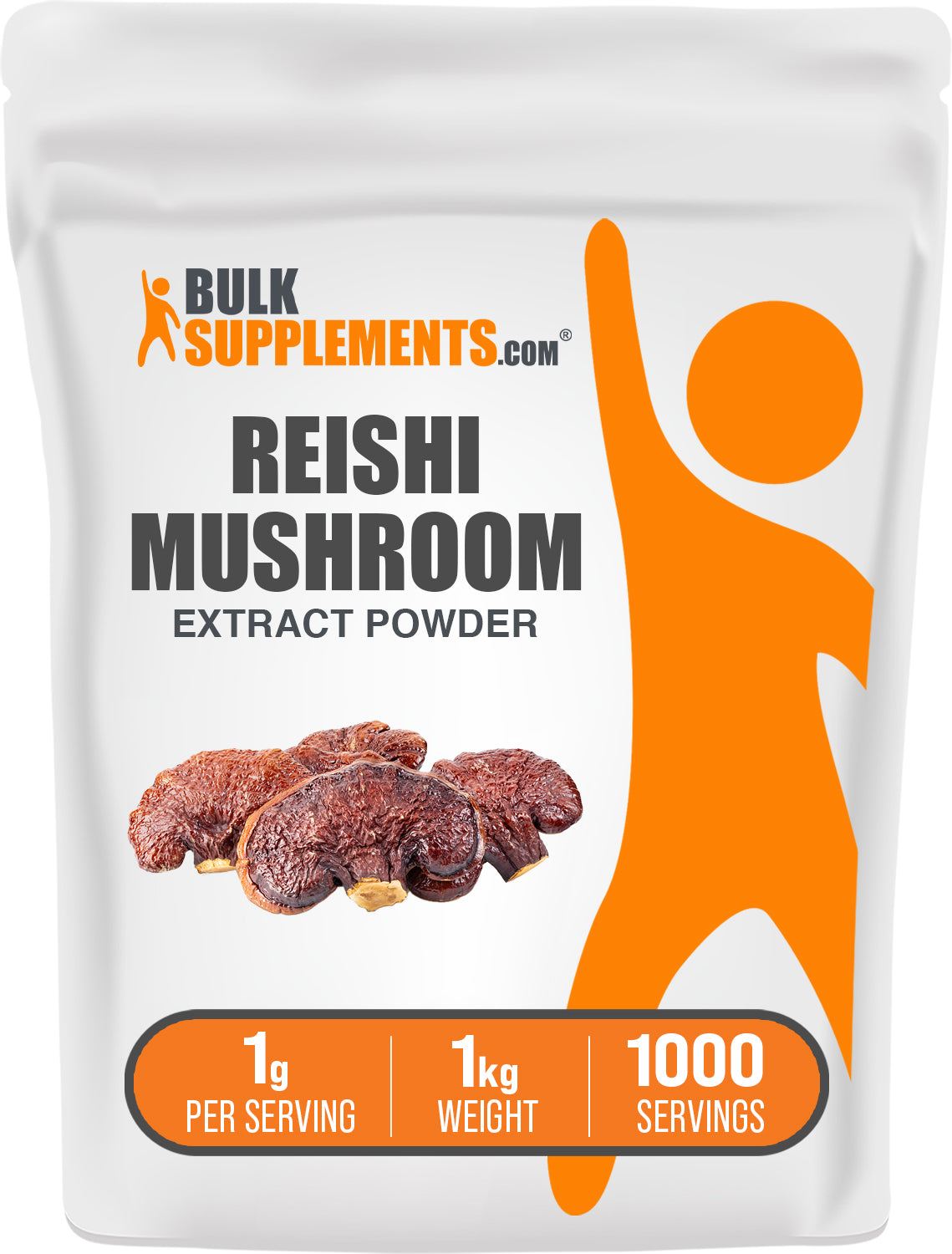 BulkSupplements.com Reishi Mushroom Extract Powder 1kg bag image