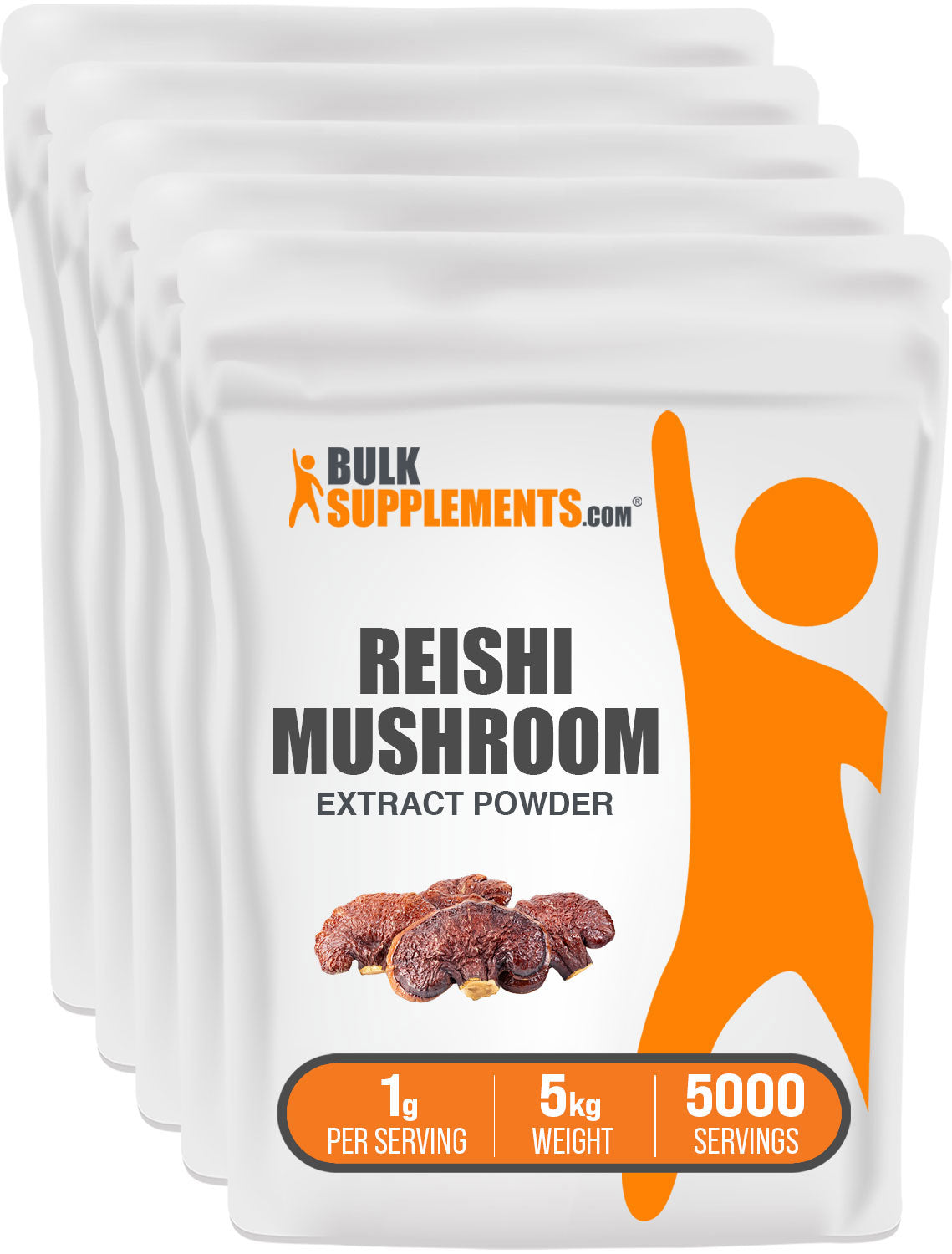 BulkSupplements.com Reishi Mushroom Extract Powder 5kg bag image