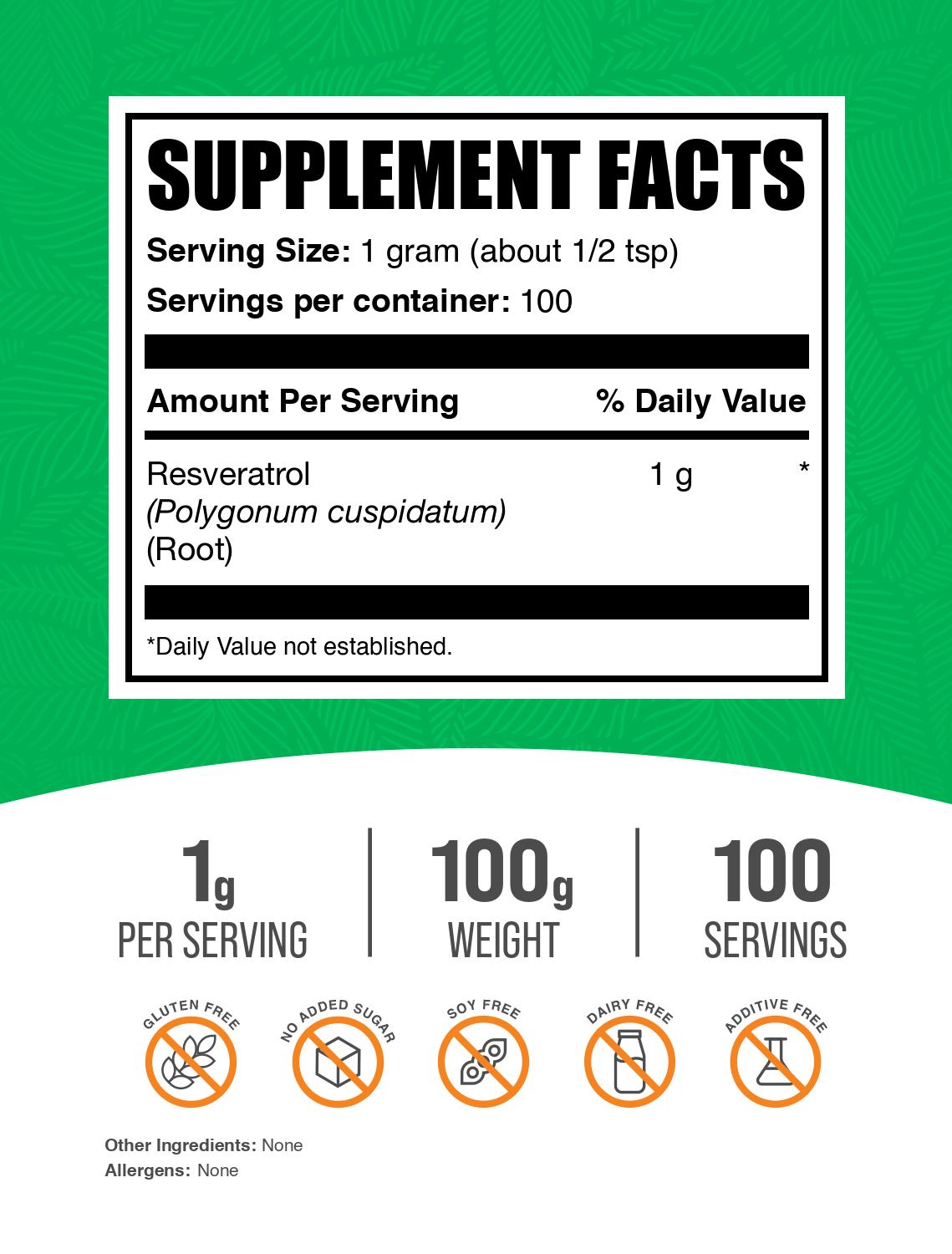 Resveratrol powder 100g