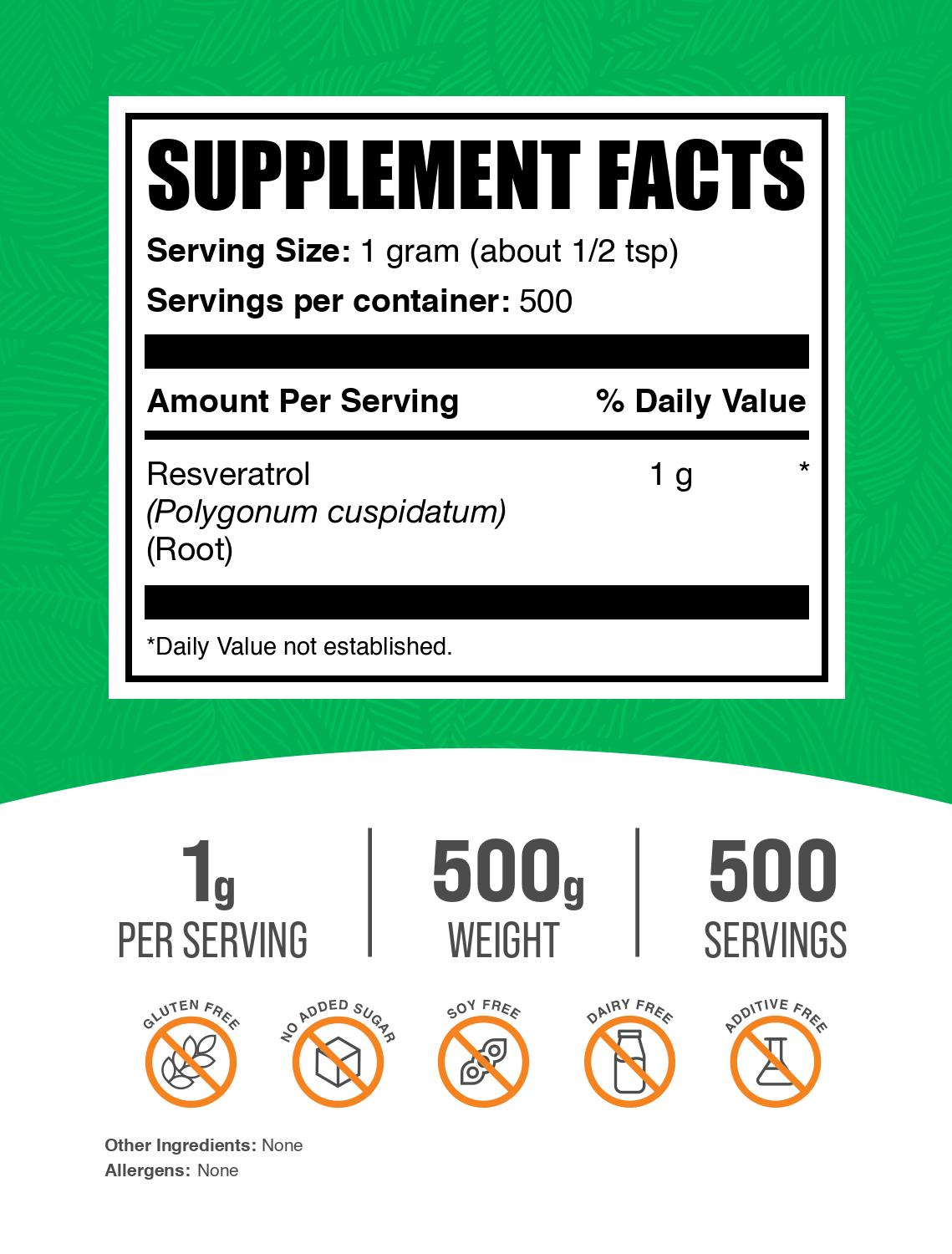 Resveratrol powder 500g