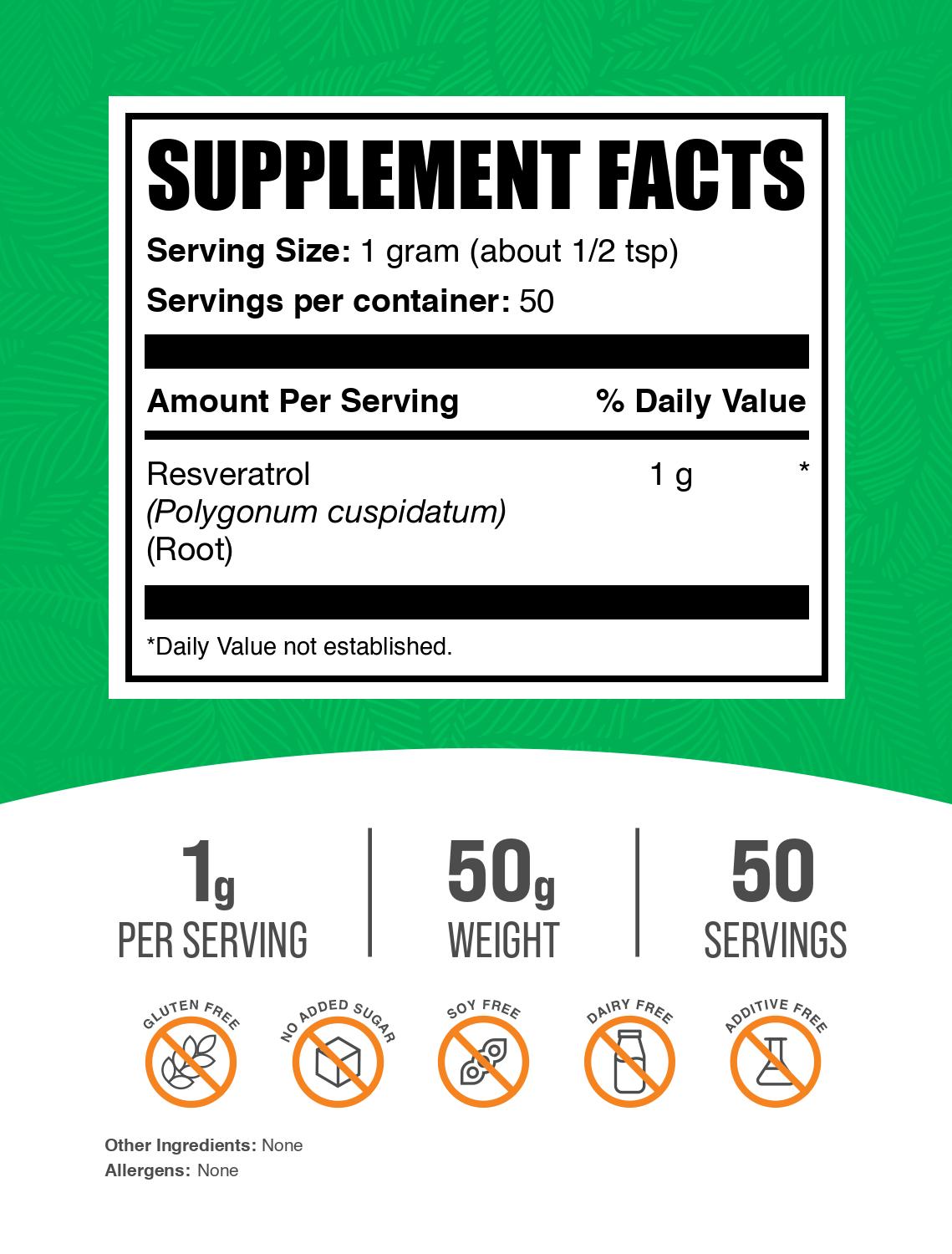 Resveratrol powder 50g