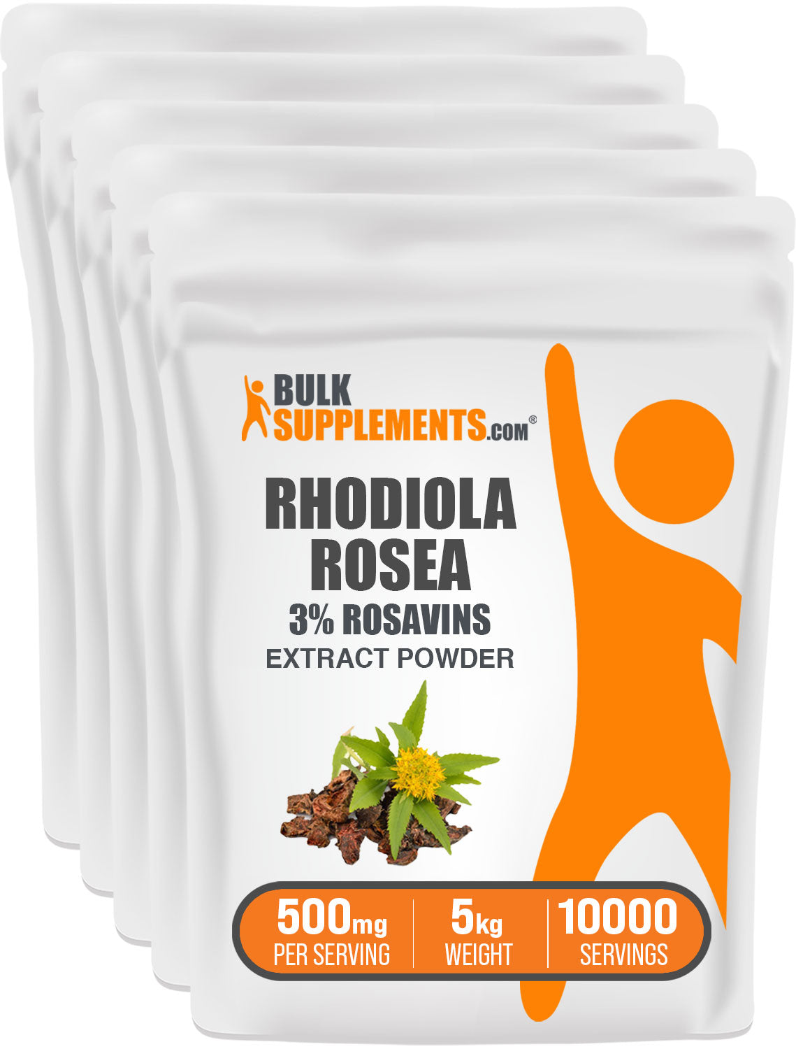 BulkSupplements.com Rhodiola Extract (3% Rosavin) Powder 5kg bag image