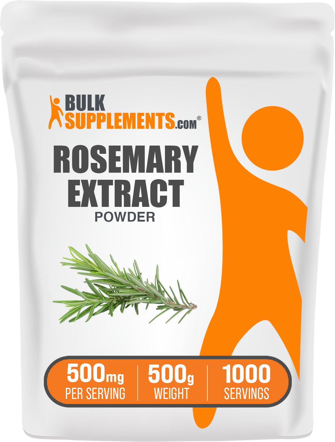 BulkSupplements.com Rosemary Extract Powder 500g bag image