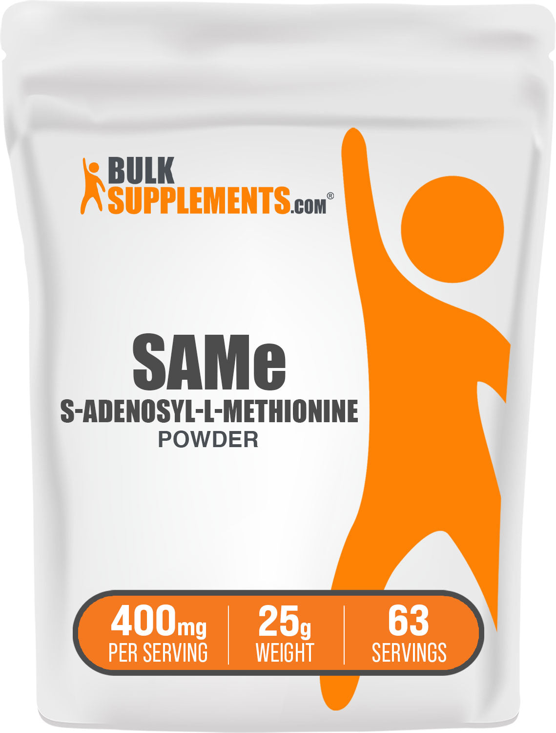 BulkSupplements.com S-Adenosyl-L-Methionine Disulfate Tosylate (SAMe) Powder 25g bag image