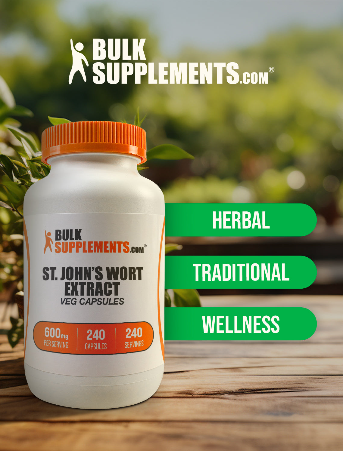 St. John's Wort Extract Capsules keyword image 240 ct