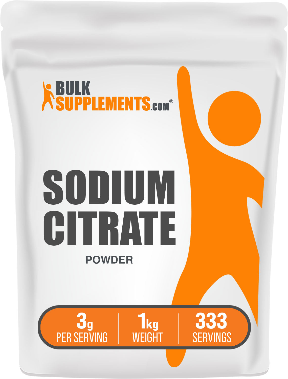 BulkSupplements.com Sodium Citrate Powder 1kg bag