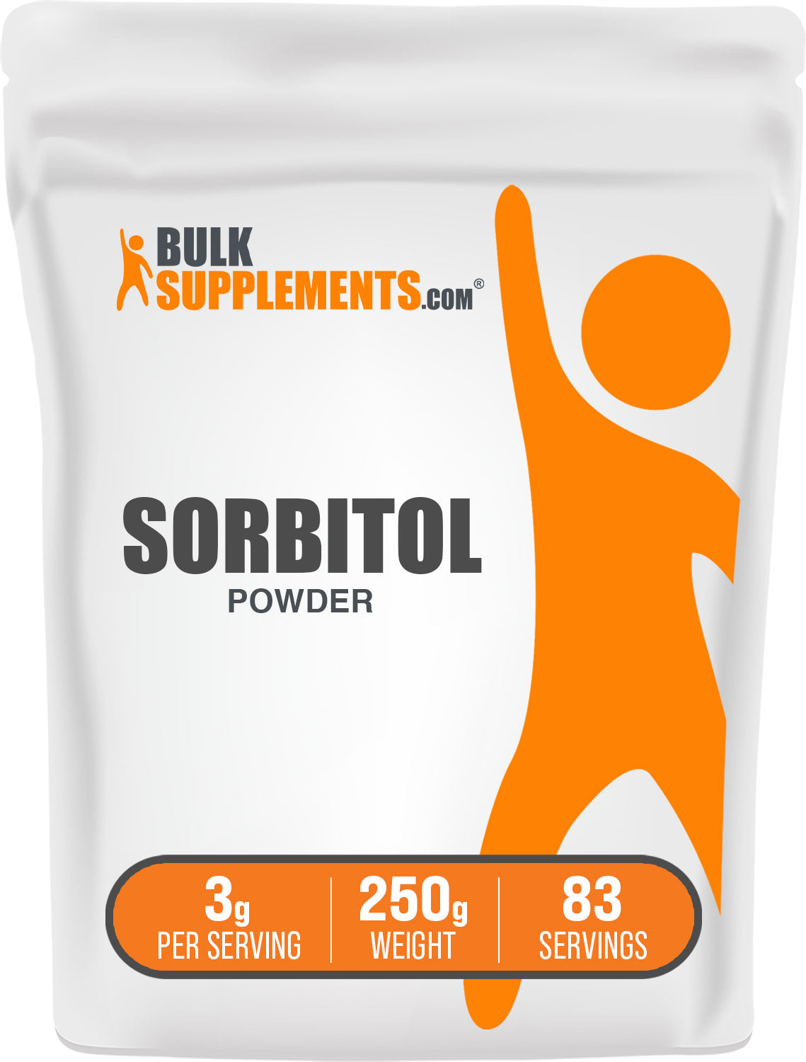 BulkSupplements.com Sorbitol Powder 250g bag image