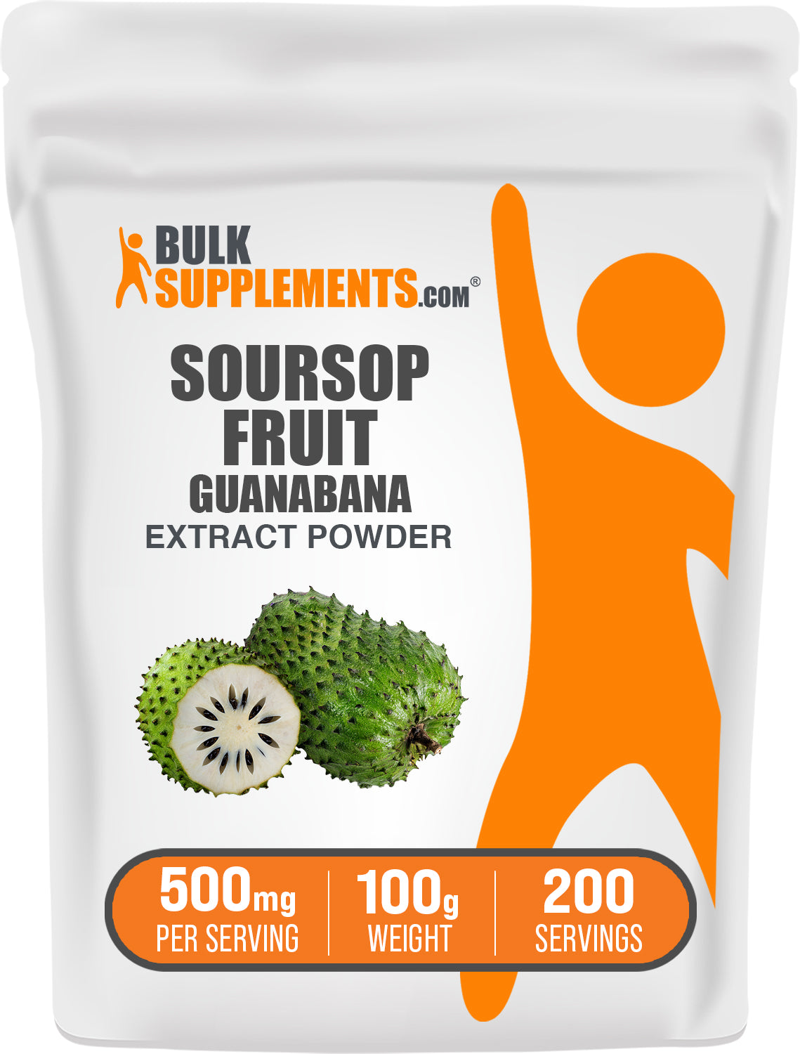 BulkSupplements.com Soursop (Guanabana) Extract Powder 100g bag image