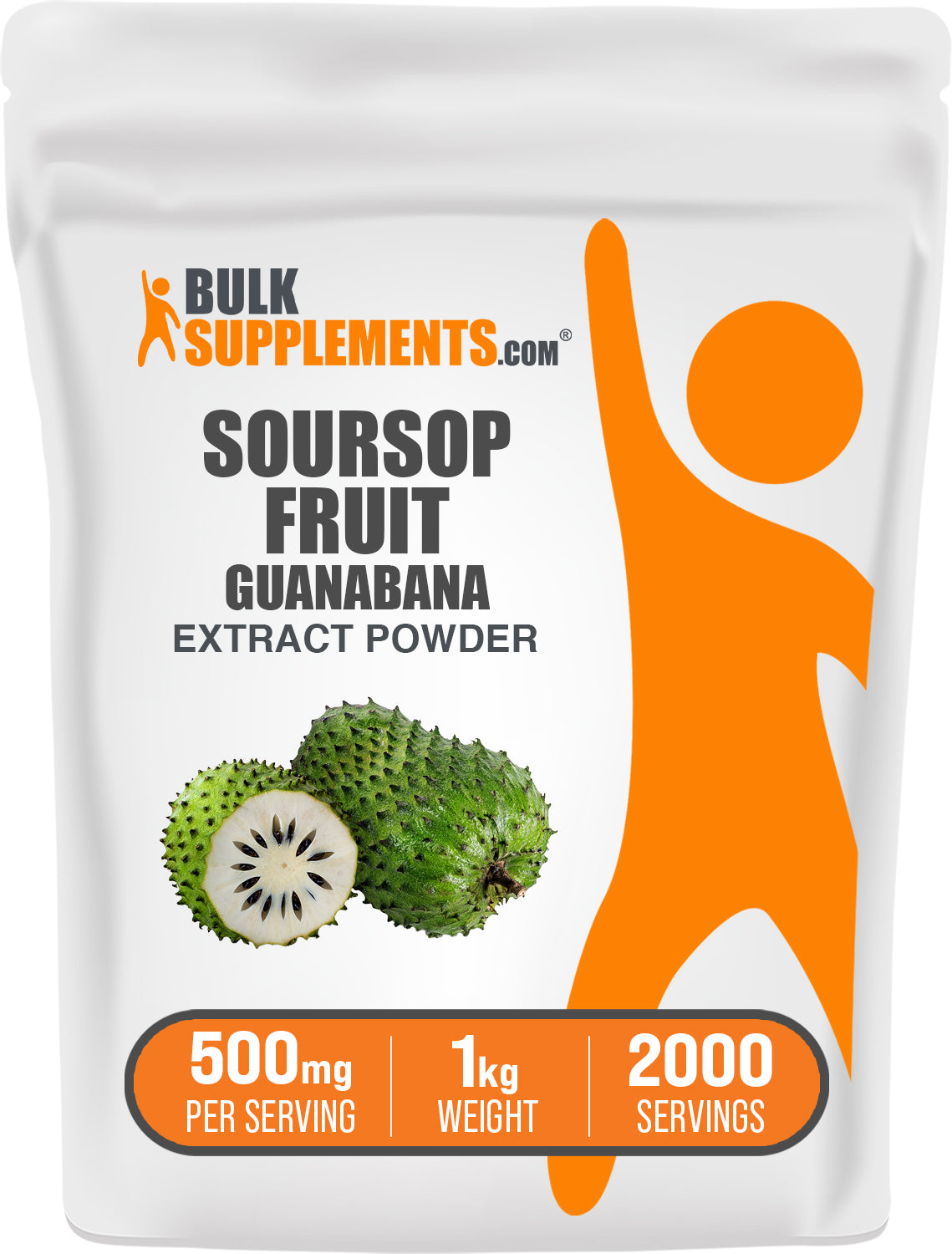 BulkSupplements.com Soursop (Guanabana) Extract Powder 1kg bag image