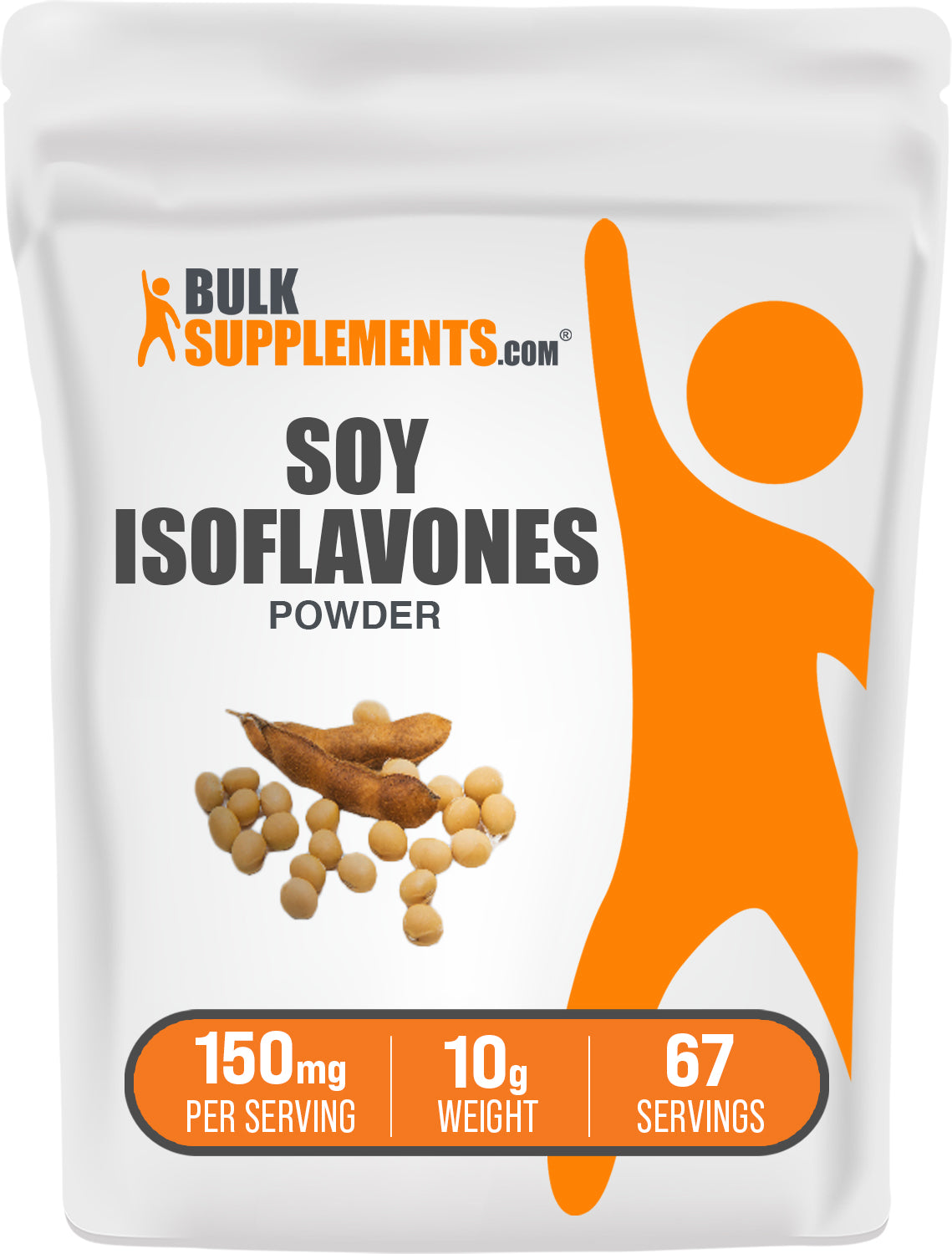 BulkSupplements.com Soy Isoflavones Powder 10g bag image