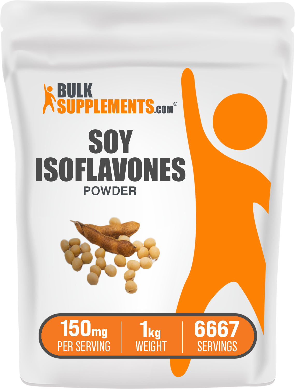 BulkSupplements.com Soy Isoflavones Powder 1kg bag image