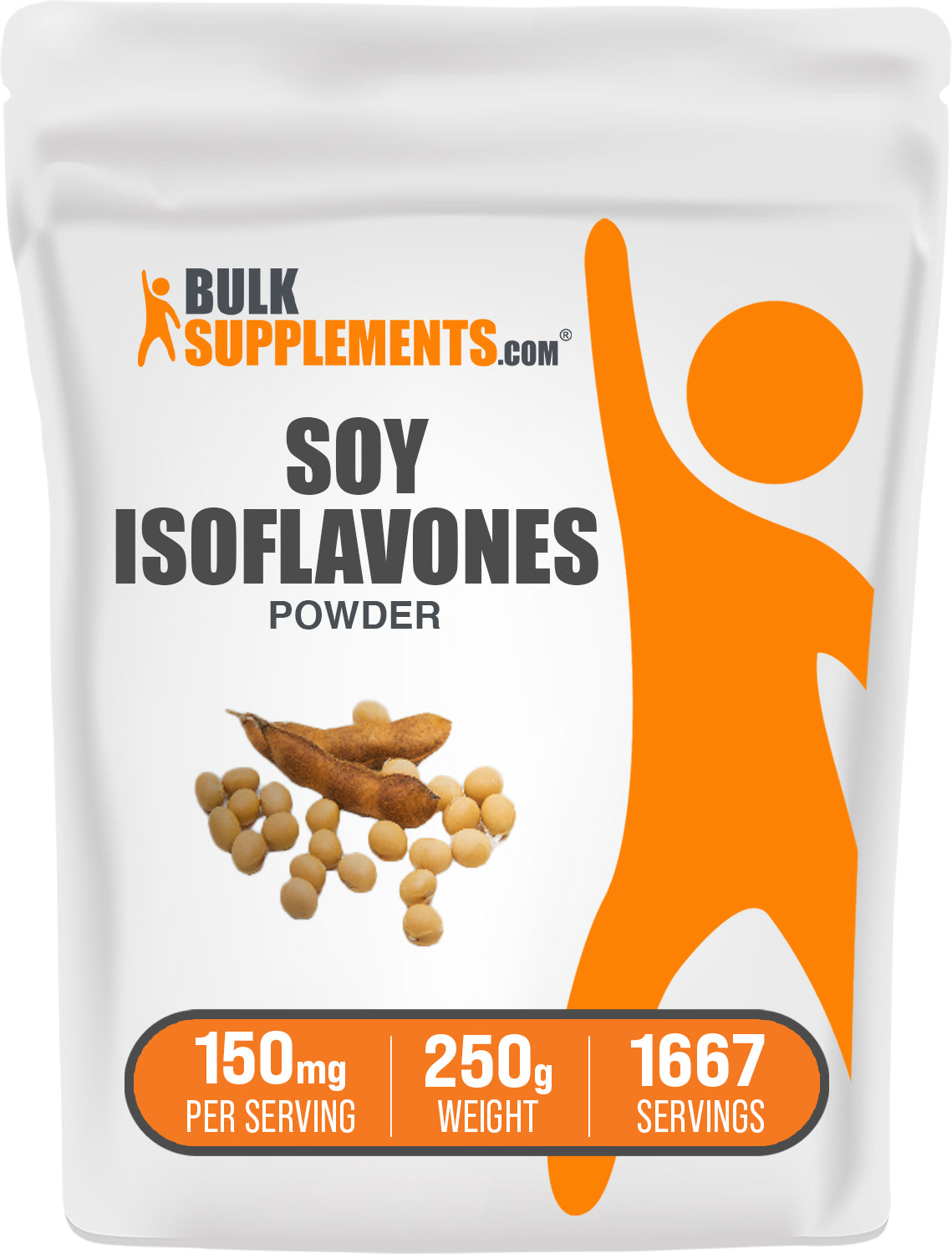 BulkSupplements.com Soy Isoflavones Powder 250g bag image