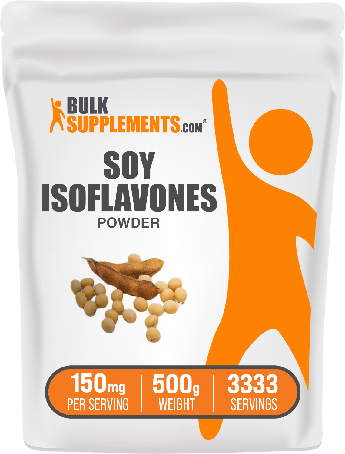 BulkSupplements.com Soy Isoflavones Powder 500g bag image