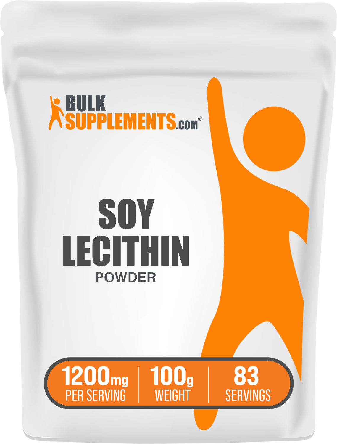BulkSupplements.com Soy Lecithin Powder bag 100g