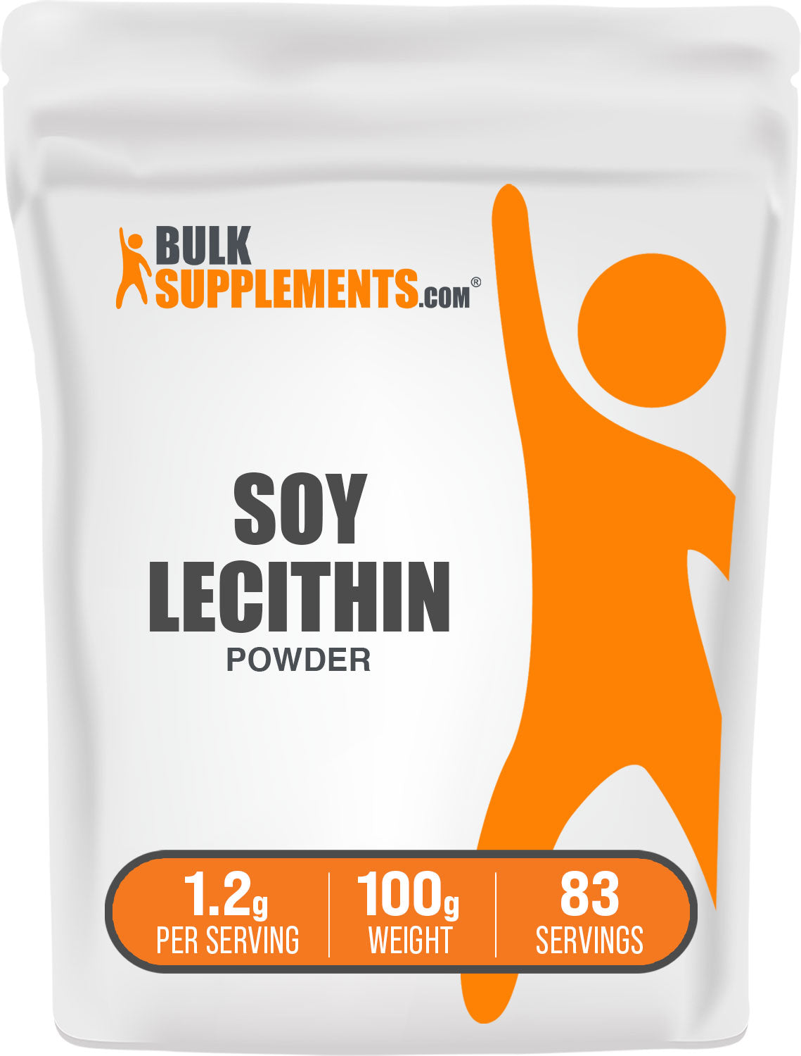 BulkSupplements.com Soy Lecithin Powder 100g bag image