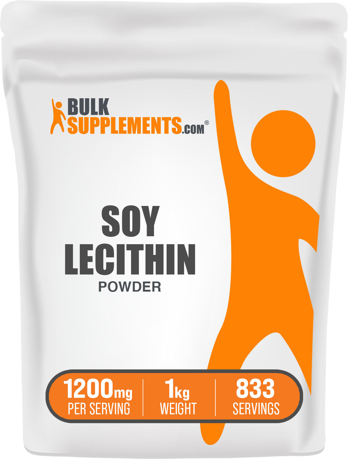 BulkSupplements.com Soy Lecithin Powder bag 1kg